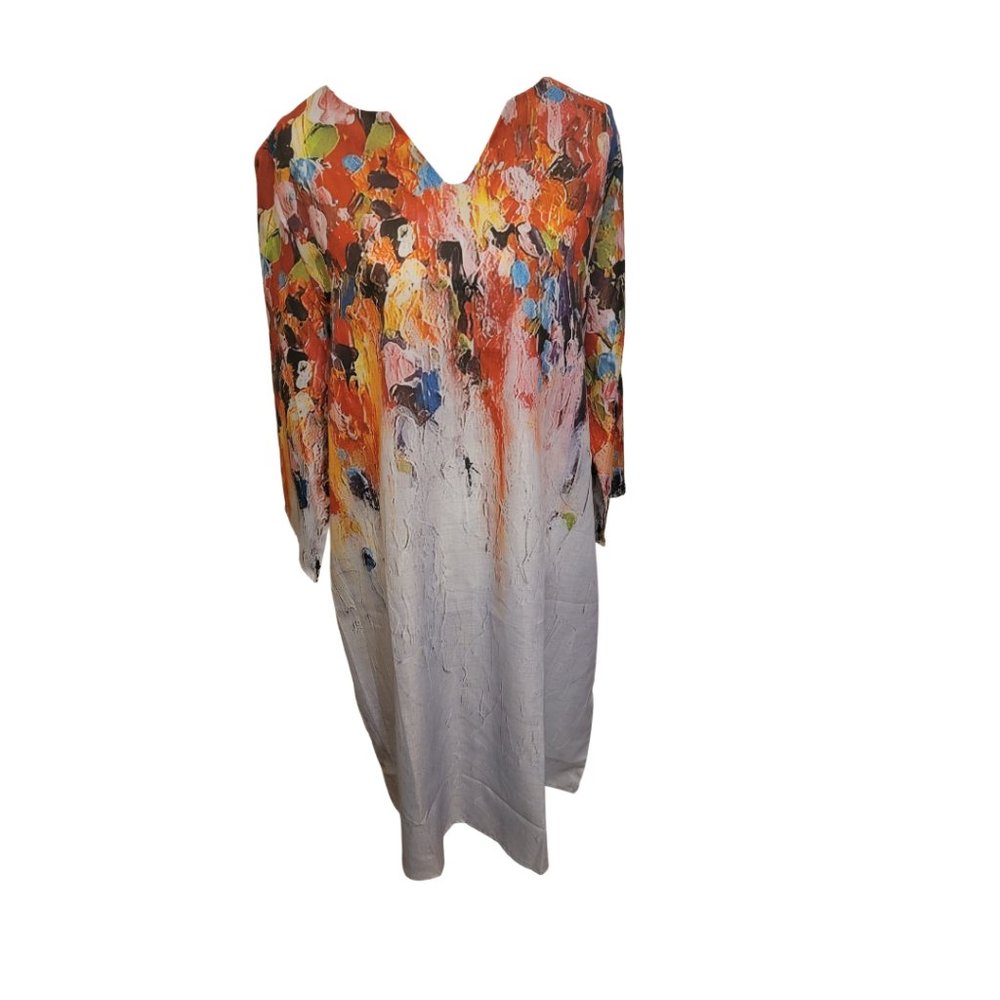 Oil Painting Inspired Dress Siz 2X